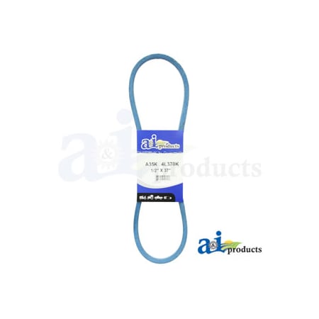 A & I PRODUCTS Aramid Blue V-Belt (1/2" X 37" ) 15" x0.5" x4" A-A35K